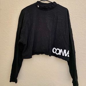 Converse Cropped Long Sleeve Top